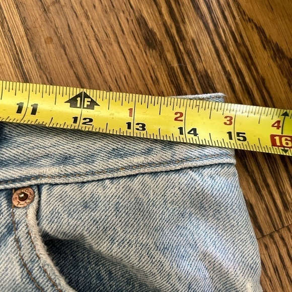 LEVI’S Vtg 80s 13M Fit(30X31) Button Fly USA Custom Pockets Painted High rise - Picture 11 of 14